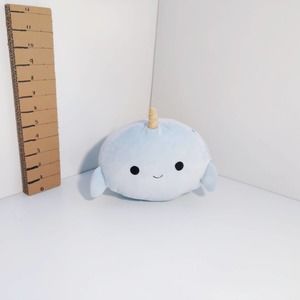 Squishmallow Wally Stackable Kellytoy HTF 2019 ORIGINAL Narwhal 8"